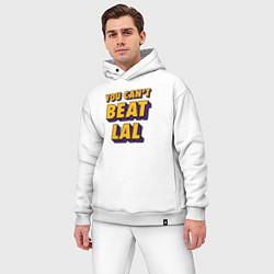 Мужской костюм оверсайз Ты не победишь Лейкерс, цвет: белый — фото 2