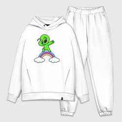 Мужской костюм оверсайз Пришелец на радуге