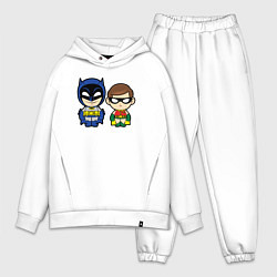 Мужской костюм оверсайз Batman and Robin kids, цвет: белый