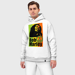 Мужской костюм оверсайз Bob Marley: Jamaica, цвет: белый — фото 2