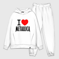 Мужской костюм оверсайз I love Metallica