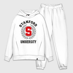 Мужской костюм оверсайз Stanford University, цвет: белый
