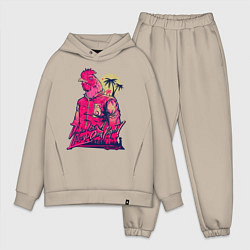 Мужской костюм оверсайз Hooking Over People?, цвет: миндальный