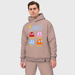 Мужской костюм оверсайз Pac-Man: Usual Suspects, цвет: пыльно-розовый — фото 2