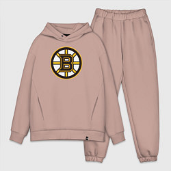Мужской костюм оверсайз Boston Bruins, цвет: пыльно-розовый