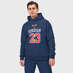 Мужской костюм оверсайз Jordan 23, цвет: тёмно-синий — фото 2