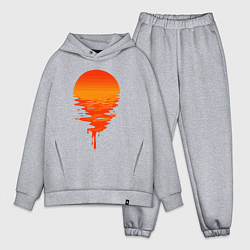 Мужской костюм оверсайз Sunset, цвет: меланж