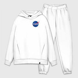 Мужской костюм оверсайз NASA цвета белый — фото 1