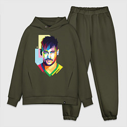 Мужской костюм оверсайз Neymar: fun-art, цвет: хаки