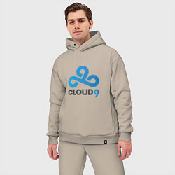 Мужской костюм оверсайз Cloud9, цвет: миндальный — фото 2