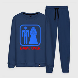 Костюм хлопковый мужской Game over, цвет: тёмно-синий