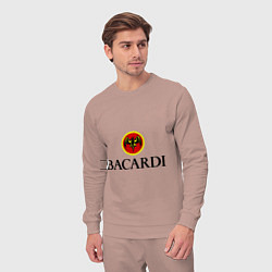 Костюм хлопковый мужской Bacardi, цвет: пыльно-розовый — фото 2