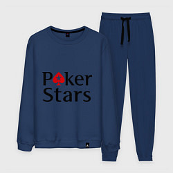 Костюм хлопковый мужской Poker Stars, цвет: тёмно-синий