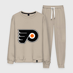 Костюм хлопковый мужской Philadelphia Flyers, цвет: миндальный