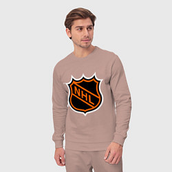 Костюм хлопковый мужской NHL, цвет: пыльно-розовый — фото 2