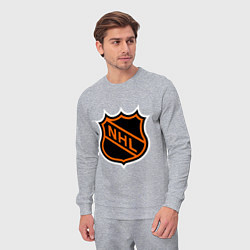 Костюм хлопковый мужской NHL, цвет: меланж — фото 2