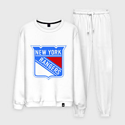 Костюм хлопковый мужской New York Rangers, цвет: белый