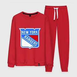Костюм хлопковый мужской New York Rangers, цвет: красный