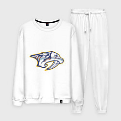 Костюм хлопковый мужской Nashville Predators, цвет: белый