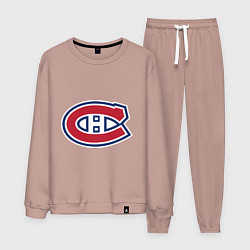 Костюм хлопковый мужской Montreal Canadiens, цвет: пыльно-розовый