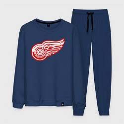 Костюм хлопковый мужской Detroit Red Wings, цвет: тёмно-синий