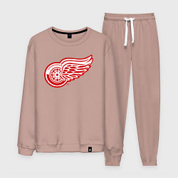 Костюм хлопковый мужской Detroit Red Wings, цвет: пыльно-розовый