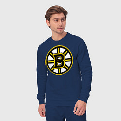 Костюм хлопковый мужской Boston Bruins, цвет: тёмно-синий — фото 2