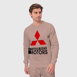 Костюм хлопковый мужской Mitsubishi, цвет: пыльно-розовый — фото 2