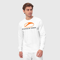 Костюм хлопковый мужской A State of Trance, цвет: белый — фото 2