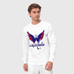 Костюм хлопковый мужской Washington Capitals: Ovechkin, цвет: белый — фото 2