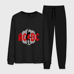 Костюм хлопковый мужской AC/DC: Angus Young, цвет: черный