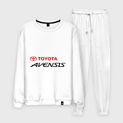 Костюм хлопковый мужской Toyota Avensis, цвет: белый