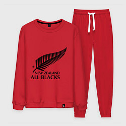 Костюм хлопковый мужской New Zeland: All blacks, цвет: красный