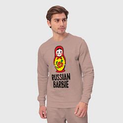 Костюм хлопковый мужской Russian Barbie, цвет: пыльно-розовый — фото 2