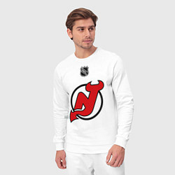 Костюм хлопковый мужской New Jersey Devils: Kovalchuk 17, цвет: белый — фото 2