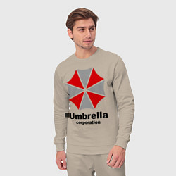 Костюм хлопковый мужской Umbrella corporation, цвет: миндальный — фото 2