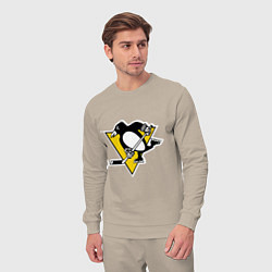 Костюм хлопковый мужской Pittsburgh Penguins, цвет: миндальный — фото 2