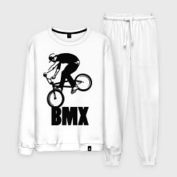 Костюм хлопковый мужской BMX 3, цвет: белый