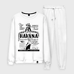 Костюм хлопковый мужской Havana Cuba, цвет: белый