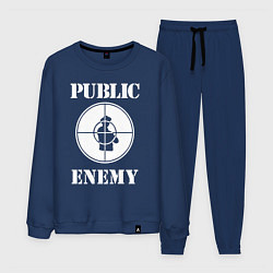 Костюм хлопковый мужской Public Enemy, цвет: тёмно-синий