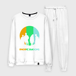 Костюм хлопковый мужской Imagine Dragons: Evolve, цвет: белый