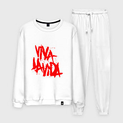 Костюм хлопковый мужской Viva La Vida, цвет: белый