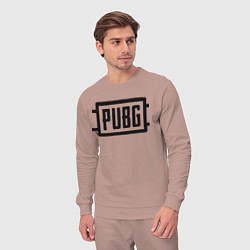 Костюм хлопковый мужской PUBG, цвет: пыльно-розовый — фото 2