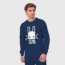 Костюм хлопковый мужской Destiny Rabbit, цвет: тёмно-синий — фото 2