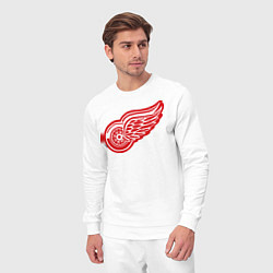 Костюм хлопковый мужской Detroit Red Wings: Pavel Datsyuk, цвет: белый — фото 2