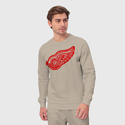 Костюм хлопковый мужской Detroit Red Wings: Pavel Datsyuk, цвет: миндальный — фото 2