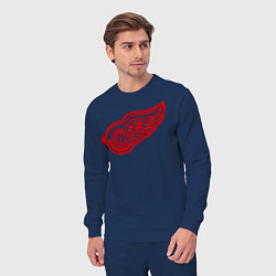 Костюм хлопковый мужской Detroit Red Wings: Pavel Datsyuk, цвет: тёмно-синий — фото 2