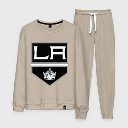 Костюм хлопковый мужской Los Angeles Kings, цвет: миндальный