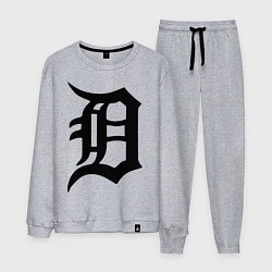 Костюм хлопковый мужской Detroit Tigers, цвет: меланж