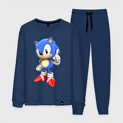 Костюм хлопковый мужской Classic Sonic, цвет: тёмно-синий